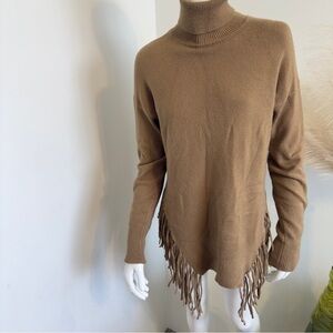 Stella + Lorenzo Women's Sweaters Turtleneck Sweater  Color Camel boho style